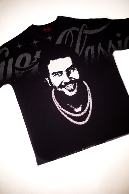 "MOST WANTED" TEE - [RHINESTONE / BLACK]