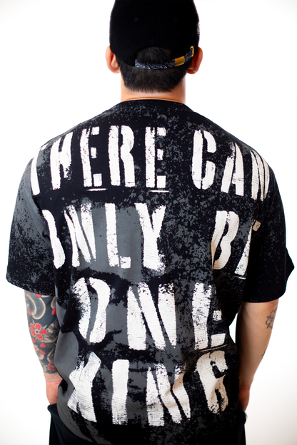 "MOST WANTED" TEE - [RHINESTONE / BLACK]