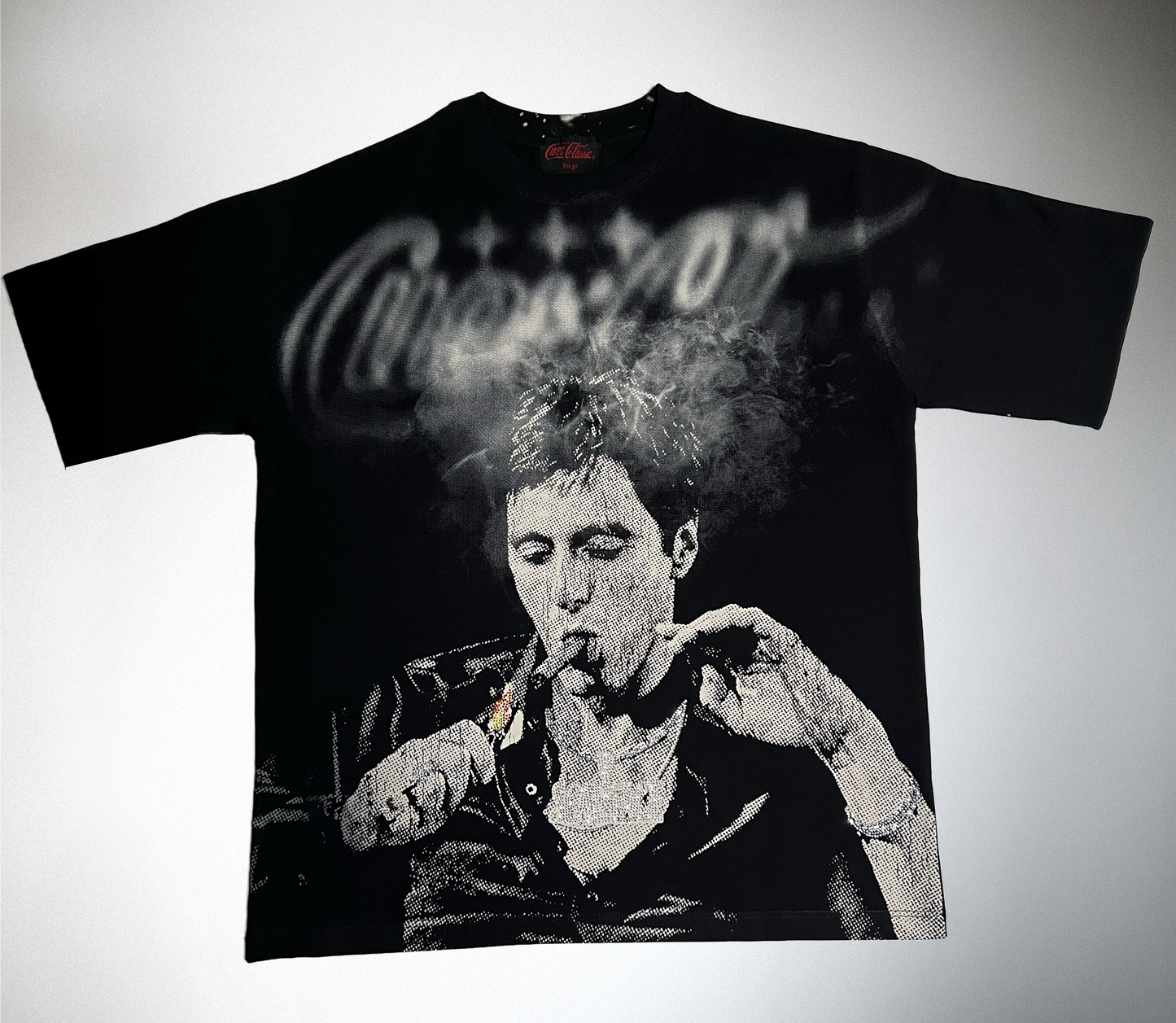 "THE WORLD IS YOURS..." TEE - [RHINESTONE / BLACK]